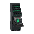 Harmony easy relais + emb pushin cont séparés - 2of - 12a - test+led - 24vdc - Schneider Electric - RXM2AB2BDPVP
