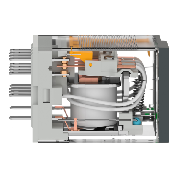 Harmony relay rxm4l - relais miniature - embrochable - 4of - 3a - 230vca - led - Schneider Electric - RXM4LB2P7