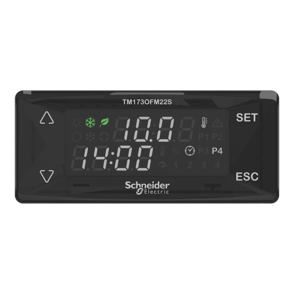 Contrôleurs logiques m173 optimized montage en façade 22 e/s , 2 rs485 , 2 ssr - Schneider Electric - TM173OFM22S