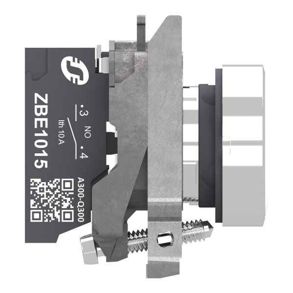 Harmony xb4 - bouton poussoir à impulsion - Ø22 - blanc - 1f - push in - Schneider Electric - XB4BA115