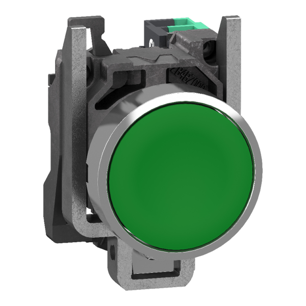 Harmony xb4 - bouton poussoir à impulsion - Ø22 - vert - 1f - push in - Schneider Electric - XB4BA315
