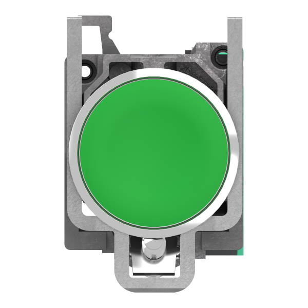 Harmony xb4 - bouton poussoir à impulsion - Ø22 - vert - 1f - push in - Schneider Electric - XB4BA315