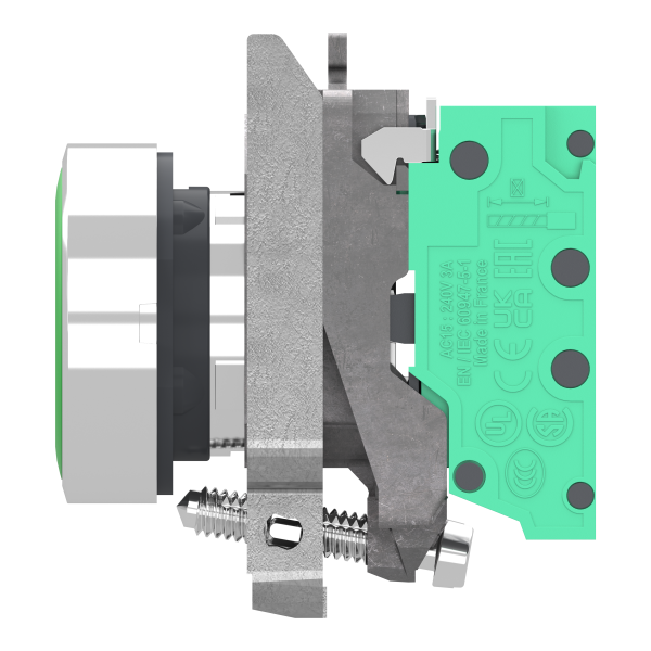 Harmony xb4 - bouton poussoir à impulsion - Ø22 - vert - 1f - push in - Schneider Electric - XB4BA315