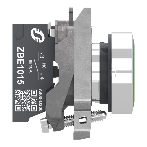Harmony xb4 - bouton poussoir à impulsion - Ø22 - vert - 1f - push in - Schneider Electric - XB4BA315