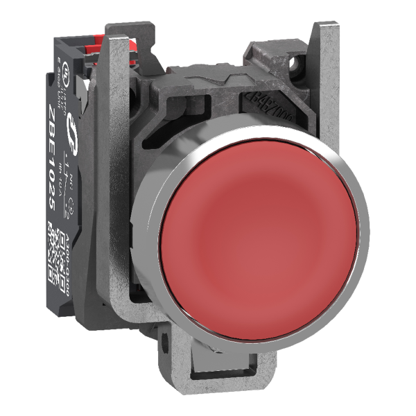 Harmony xb4 - bouton poussoir à impulsion - Ø22 - rouge - 1o - push in - Schneider Electric - XB4BA425