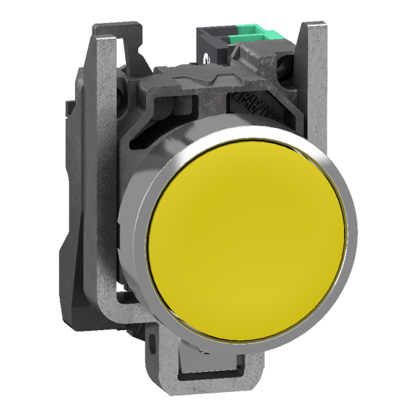 Harmony xb4 - bouton poussoir à impulsion - Ø22 - jaune - 1f - push in - Schneider Electric - XB4BA515
