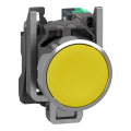 Harmony xb4 - bouton poussoir à impulsion - Ø22 - jaune - 1f - push in - Schneider Electric - XB4BA515