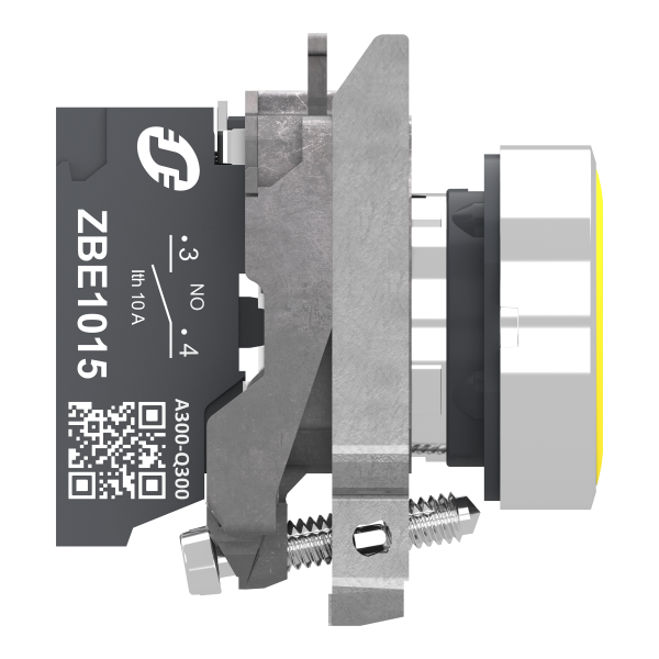 Harmony xb4 - bouton poussoir à impulsion - Ø22 - jaune - 1f - push in - Schneider Electric - XB4BA515