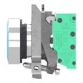 Harmony xb4 - bouton poussoir à impulsion - Ø22 - bleu - 1f - push in - Schneider Electric - XB4BA615