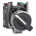 Harmony xb4 - bouton tournant manette - Ø22 - 2 pos fix - noir - 1o+1f - push in - Schneider Electric - XB4BD255