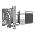 Harmony xb4 - bouton tournant manette - Ø22 - 2 pos fix - noir - 1o+1f - push in - Schneider Electric - XB4BD255