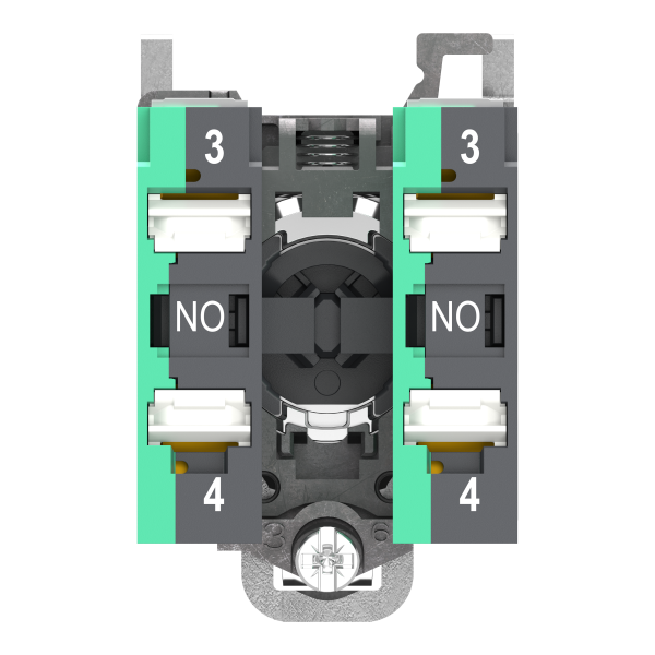 Harmony xb4 - bouton tournant manette - Ø22 - 3 pos fix - noir - 2f - push in - Schneider Electric - XB4BD335