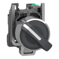 Harmony xb4 - bouton tournant à manette - 2 pos à rap. - noir - 1f - push in - Schneider Electric - XB4BD415