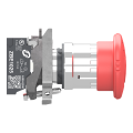 Harmony xb4 - bouton arrêt urgence - Ø40 - pousser tourn - rouge - 1o - push in - Schneider Electric - XB4BS84425