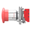 Harmony xb4 - bouton arrêt urgence - Ø40 - pousser tourn - rouge - 2o - push in - Schneider Electric - XB4BS84445