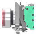 Harmony xb4 - poussoir lumineux led - 1f+1o - rouge - Ø22 - 24vacdc - push in - Schneider Electric - XB4BW34B55