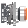 Harmony xb4 - poussoir lumineux led - 1f+1o - orange - Ø22 - 24vacdc - push in - Schneider Electric - XB4BW35B55