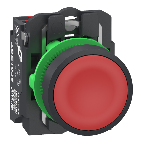 Harmony xb5 - bouton poussoir à impulsion - Ø22 - rouge - 1o - push in - Schneider Electric - XB5AA425
