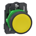 Harmony xb5 - bouton poussoir à impulsion - Ø22 - jaune - 1f - push in - Schneider Electric - XB5AA515