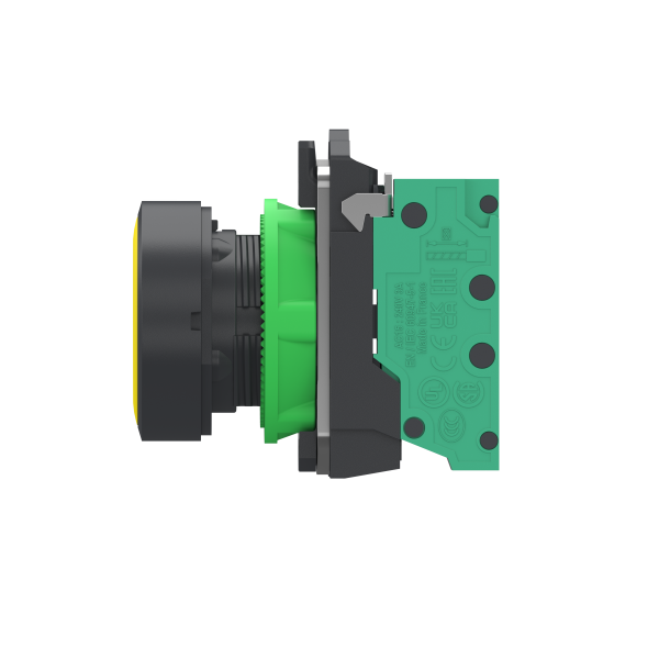 Harmony xb5 - bouton poussoir à impulsion - Ø22 - jaune - 1f - push in - Schneider Electric - XB5AA515