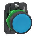 Harmony xb5 - bouton poussoir à impulsion - Ø22 - bleu - 1f - push in - Schneider Electric - XB5AA615