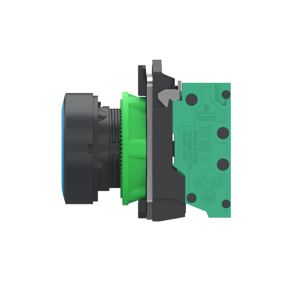 Harmony xb5 - bouton poussoir à impulsion - Ø22 - bleu - 1f - push in - Schneider Electric - XB5AA615