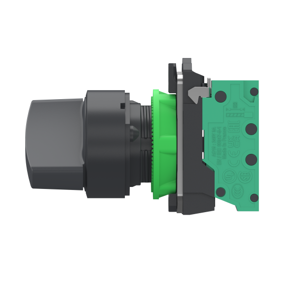 Harmony xb5 - bouton tournant manette - Ø22 - 2 pos à rap. - noir - 1f - push in - Schneider Electric - XB5AD415