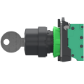 Harmony xb5 - bouton à clé 455 - Ø22 - 3 pos fix - retr c - 2f - push in - Schneider Electric - XB5AG335