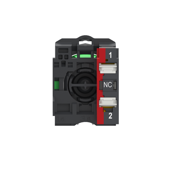 Harmony xb5 - bouton poussoir à impulsion - dépassant - rouge - 1o - push in - Schneider Electric - XB5AL425