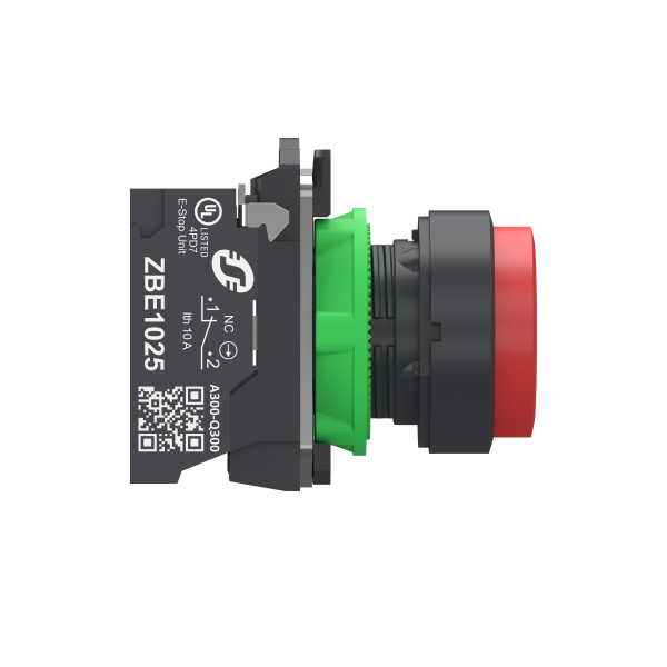 Harmony xb5 - bouton poussoir à impulsion - dépassant - rouge - 1o - push in - Schneider Electric - XB5AL425