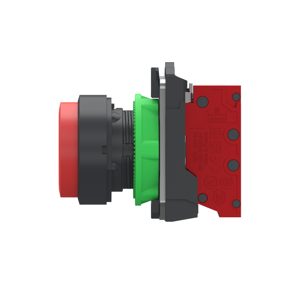 Harmony xb5 - bouton poussoir à impulsion - dépassant - rouge - 1o - push in - Schneider Electric - XB5AL425