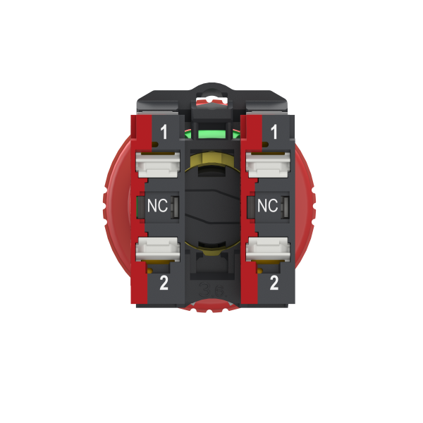 Harmony xb5 - bouton arrêt urgence - Ø40 - pousser tour - rouge - 2o - push in - Schneider Electric - XB5AS84445