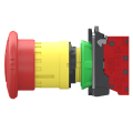 Harmony xb5 - bouton arrêt urgence - Ø40 - pousser tour - rouge - 2o - push in - Schneider Electric - XB5AS84445