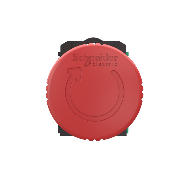 Harmony xb5 - bouton arrêt urgence - Ø40 - pouss tour - rouge - 1o+1f - push in - Schneider Electric - XB5AS84455