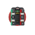 Harmony xb5 - bouton arrêt urgence - Ø40 - pouss tour - rouge - 1o+1f - push in - Schneider Electric - XB5AS84455