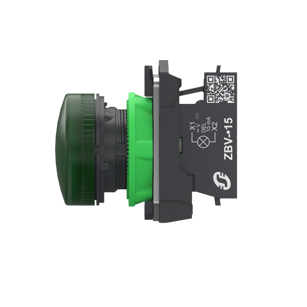 Harmony xb5 - voyant lumineux del - Ø22 - vert - 24v - push in - Schneider Electric - XB5AVB35