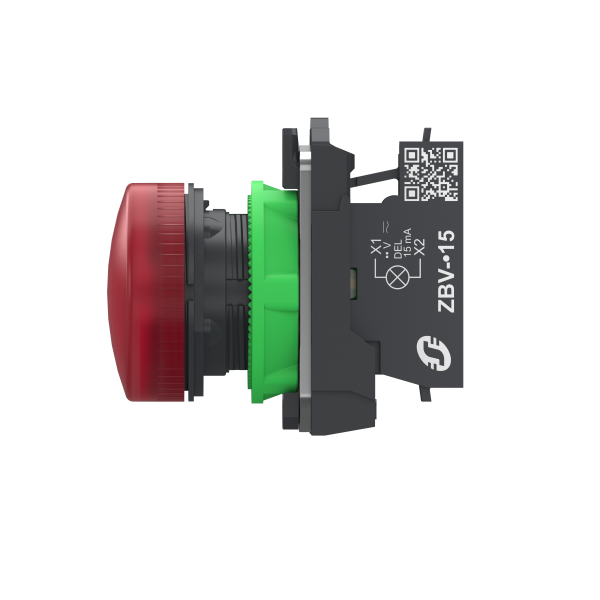 Harmony xb5 - voyant lumineux del - Ø22 - rouge - 24v - push in - Schneider Electric - XB5AVB45