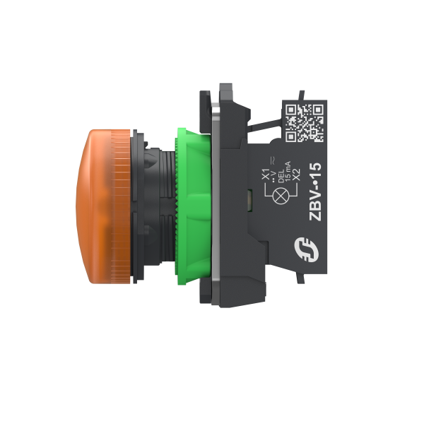 Harmony xb5 - voyant lumineux del - Ø22 - orange - 24v - push in - Schneider Electric - XB5AVB55