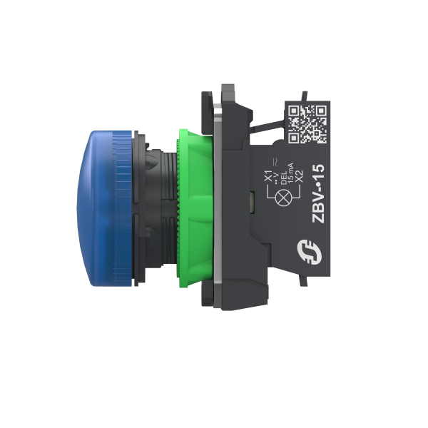 Harmony xb5 - voyant lumineux del - Ø22 - bleu - 24v - push in - Schneider Electric - XB5AVB65