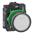 Harmony xb5 bt-pous lumineux blanc Ø22 - impulsion - 24v - 1o+1f - push in - Schneider Electric - XB5AW31B55