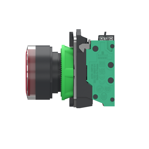 Harmony xb5 bt-pous lumineux rouge Ø22 - impulsion - 24v - 1o+1f - push in - Schneider Electric - XB5AW34B55