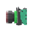 Harmony xb5 bt-pous lumineux rouge Ø22 - impulsion - 24v - 1o+1f - push in - Schneider Electric - XB5AW34B55