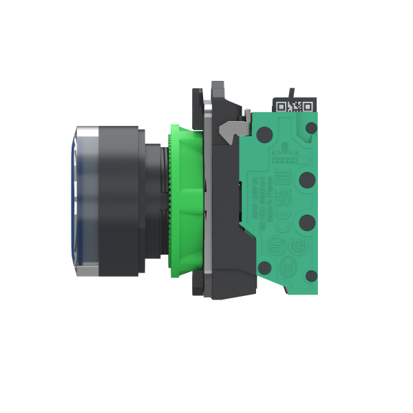 Harmony xb5 bt-pous lumineux bleu Ø22 - impulsion - 24v - 1o+1f - push in - Schneider Electric - XB5AW36B55