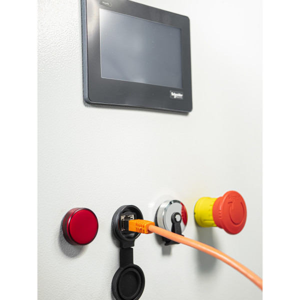 Harmony xb5 - prise rj45 - cache souple de protection - diam 22 - ip 65/67 - Schneider Electric - XB5PRJ45SP1