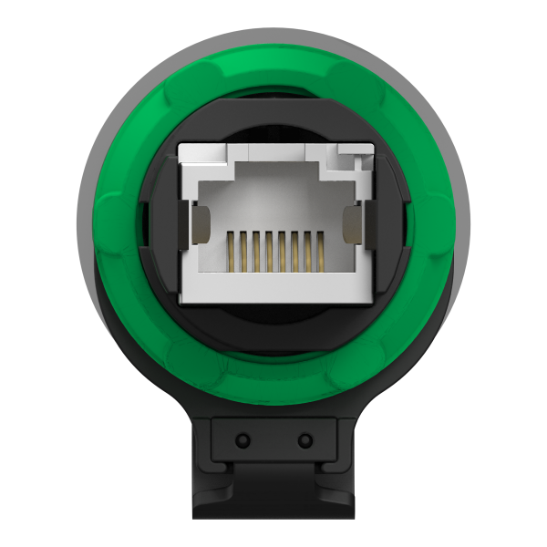 Harmony xb5 - prise rj45 - cache protection métal - diam 22 - ip 65/66/67/69 - Schneider Electric - XB5PRJ45SP2