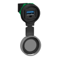 Harmony xb5 - prise usb 3.0 a- cache protection métal - diam 22 - ip 65/66/67/69 - Schneider Electric - XB5PUSB3SP2
