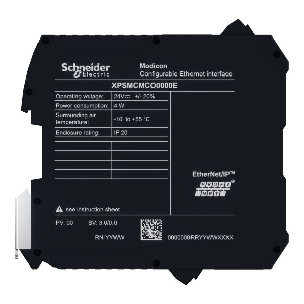 Preventa xpsmcm - module de com multiprotocoles - 2 x rj45 - bornier à vis - Schneider Electric - XPSMCMCO0000E