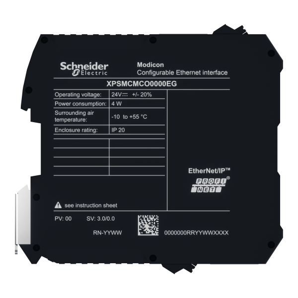 Preventa xpsmcm - module de com multiprotocoles - 2 x rj45 - bornier ressort - Schneider Electric - XPSMCMCO0000EG
