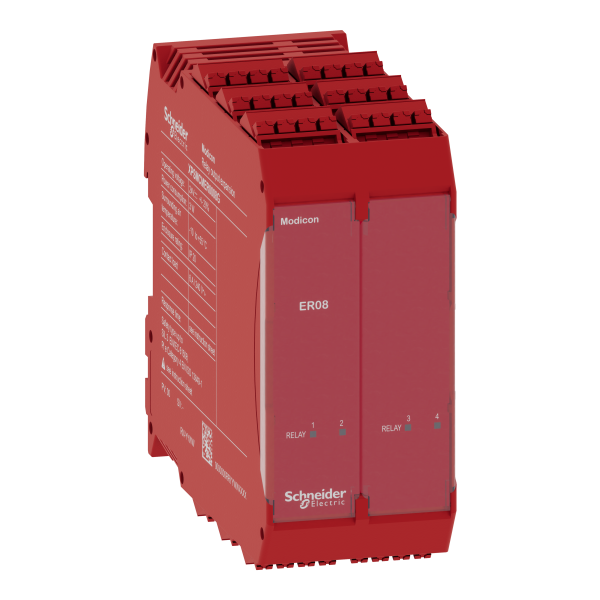 Preventa xpsmcm - modules de sécurité - 4e - 8s relais - bornier ressort - Schneider Electric - XPSMCMER0008G