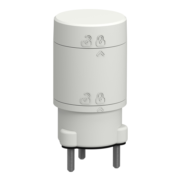 Harmony xv4 - embase alim avec couvercle - Ø40 - gris - 24vacdc - 3 broches - Schneider Electric - XV4C21BP